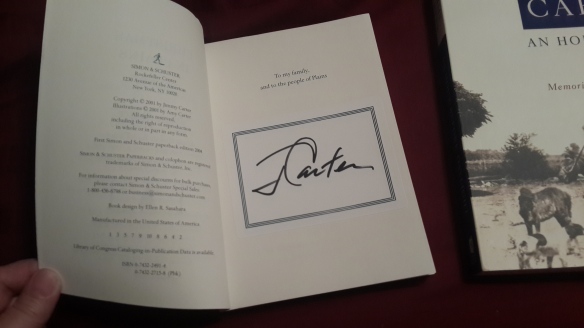 Jimmy Carter's autograph